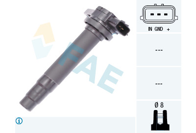 Bobine d'allumage FAE 80244