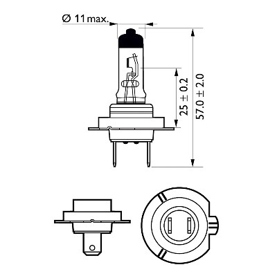 Lámpara, faro de carretera VisionPlus