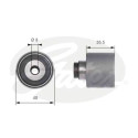 Polea inversión/guía, correa distribución PowerGrip®