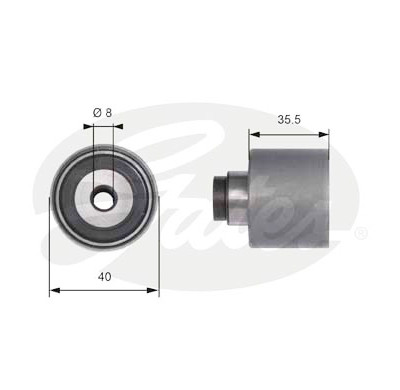 Polea inversión/guía, correa distribución PowerGrip®