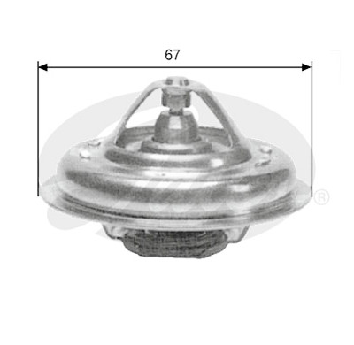 Thermostat, liquide de refroidissement GATES TH09985G1