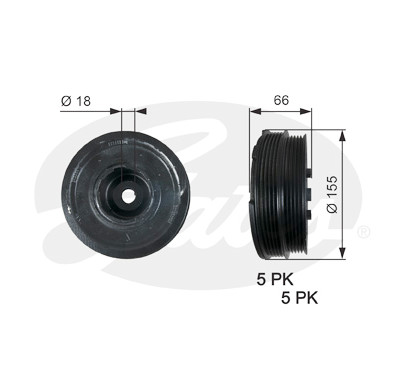 Polea, cigüeñal DriveAlign®