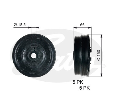 Polea, cigüeñal DriveAlign®