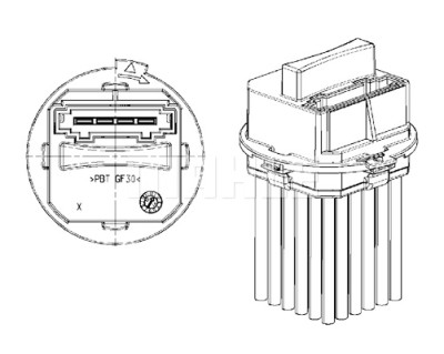 Régulateur, pulseur d'air habitacle