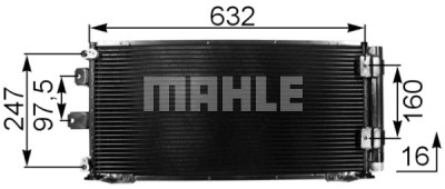 Condenseur, climatisation MAHLE ORIGINAL AC 333 000S