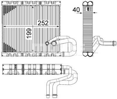 Evaporateur climatisation