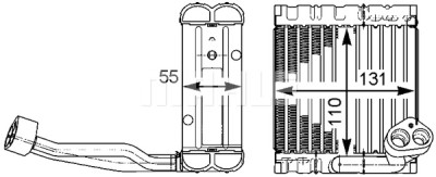 Evaporateur climatisation
