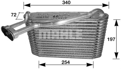 Evaporateur climatisation