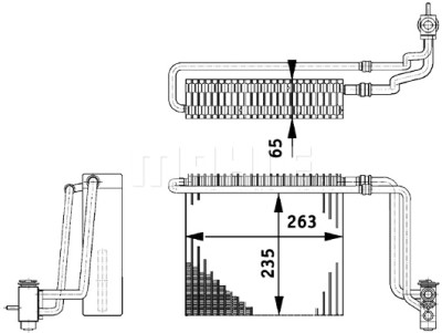 Evaporateur climatisation