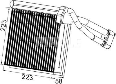 Evaporateur climatisation