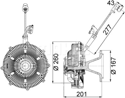 Embrayage, ventilateur de radiateur