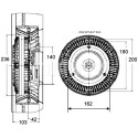 Embrayage, ventilateur de radiateur