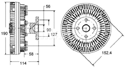 Embrayage, ventilateur de radiateur