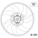 Ventilateur, refroidissement du moteur
