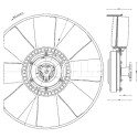 Ventilateur, refroidissement du moteur