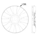 Roue du souffleur, refroidissementdu moteur