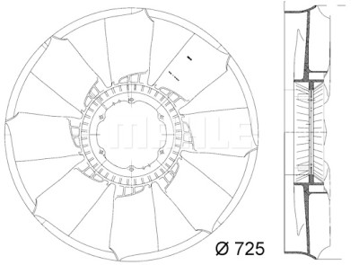 Roue du souffleur, refroidissementdu moteur