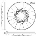 Roue du souffleur, refroidissementdu moteur