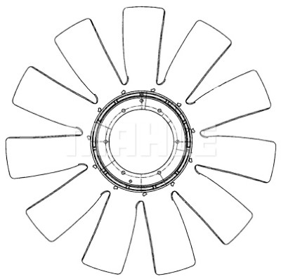 Roue du souffleur, refroidissementdu moteur