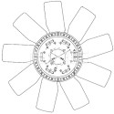 Roue du souffleur, refroidissementdu moteur