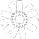 Roue du souffleur, refroidissementdu moteur