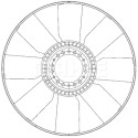 Roue du souffleur, refroidissementdu moteur