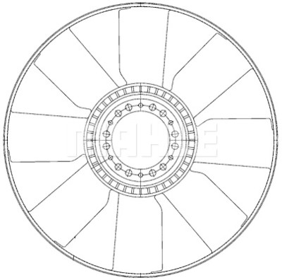 Roue du souffleur, refroidissementdu moteur
