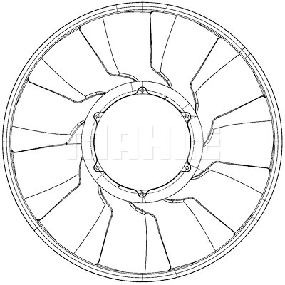 Roue du souffleur, refroidissementdu moteur