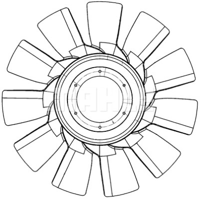 Roue du souffleur, refroidissementdu moteur