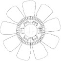 Roue du souffleur, refroidissementdu moteur