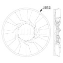 Roue du souffleur, refroidissementdu moteur