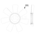 Roue du souffleur, refroidissementdu moteur