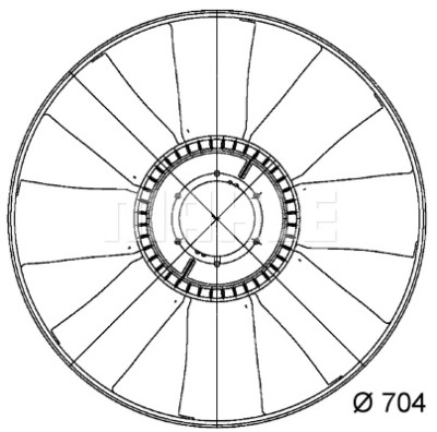 Roue du souffleur, refroidissementdu moteur