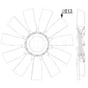 Roue du souffleur, refroidissementdu moteur