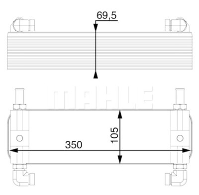 Radiateur d'huile de boîte automatique