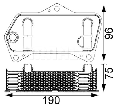 Radiateur d'huile de boîte automatique