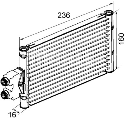 Radiateur d'huile de boîte automatique