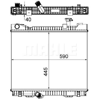 Radiateur, refroidissement du moteur