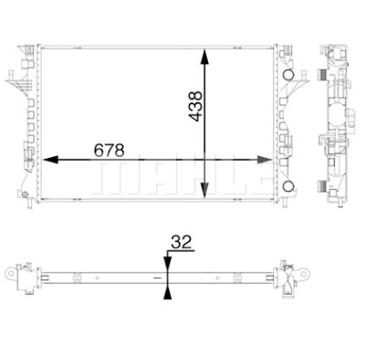 Radiateur, refroidissement du moteur
