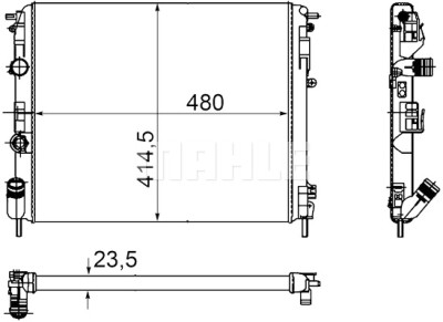 Radiateur, refroidissement du moteur