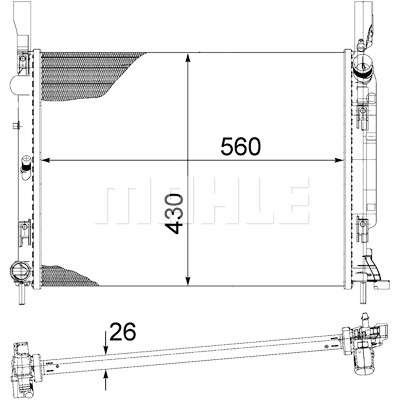 Radiateur, refroidissement du moteur