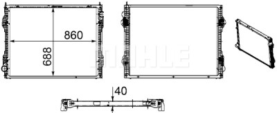 Radiateur, refroidissement du moteur