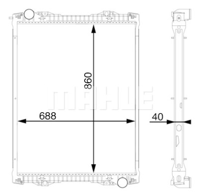 Radiateur, refroidissement du moteur