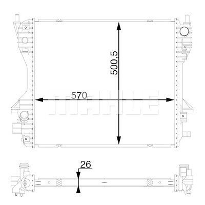 Radiateur, refroidissement du moteur
