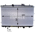 Radiateur, refroidissement du moteur