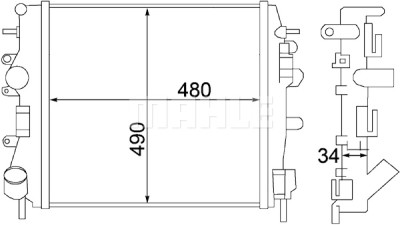 Radiateur, refroidissement du moteur