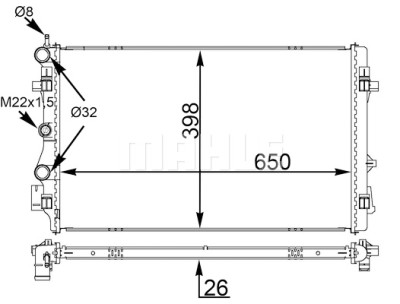Radiateur, refroidissement du moteur