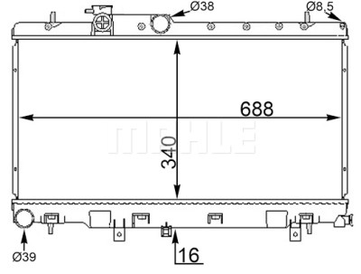 Radiateur, refroidissement du moteur