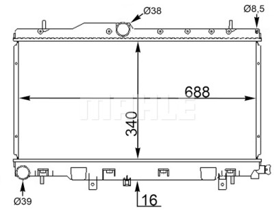 Radiateur, refroidissement du moteur