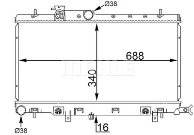 Radiateur, refroidissement du moteur